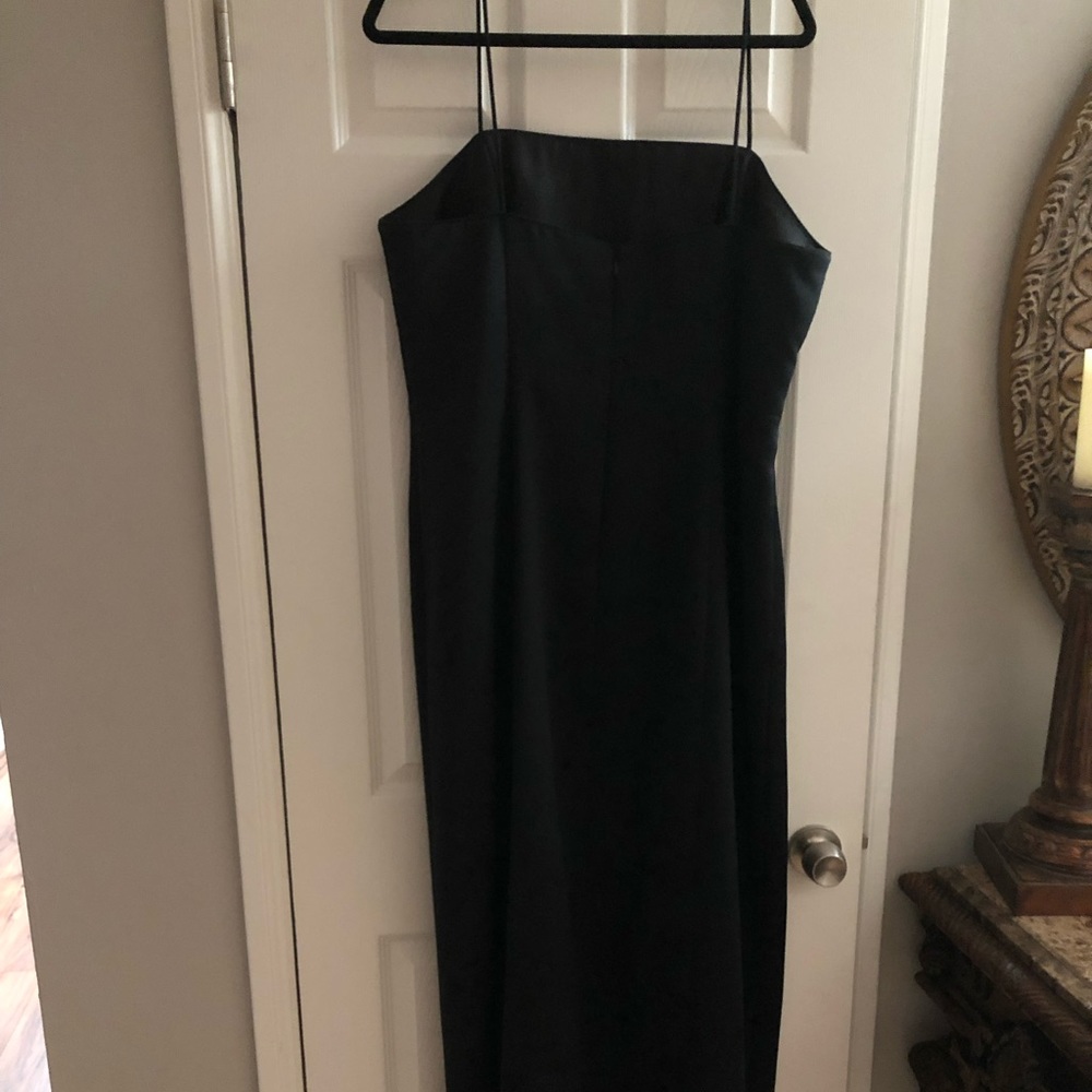 Black long evening dress